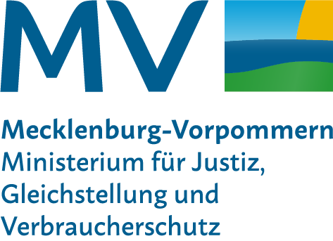 Logo Ministerium für Justiz, Gleichstellung und Verbraucherschutz Mecklenburg-Vorpommern